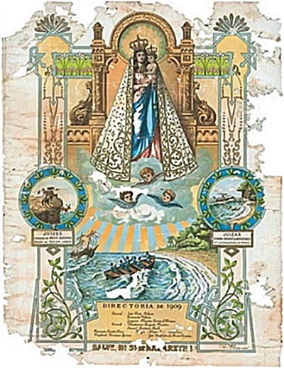 Cartaz da edição de 1909 do Círio de Nazaré, em Belém do Pará - divulgação