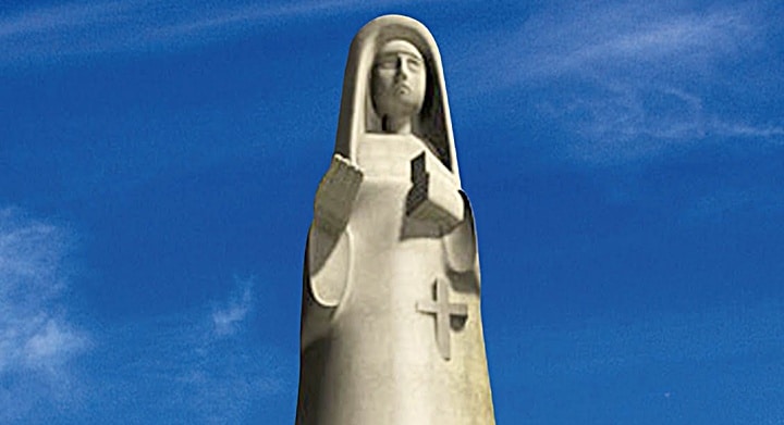 Detalhe do projeto da estátua de Santa Paulina, a ser construída em Imbituba, Santa Catarina - divulgação