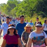 Milhares de devotos percorrem o trajeto de Goiânia até Trindade durante a Festa do Divino Paio Eterno - foto Viagens de Fé