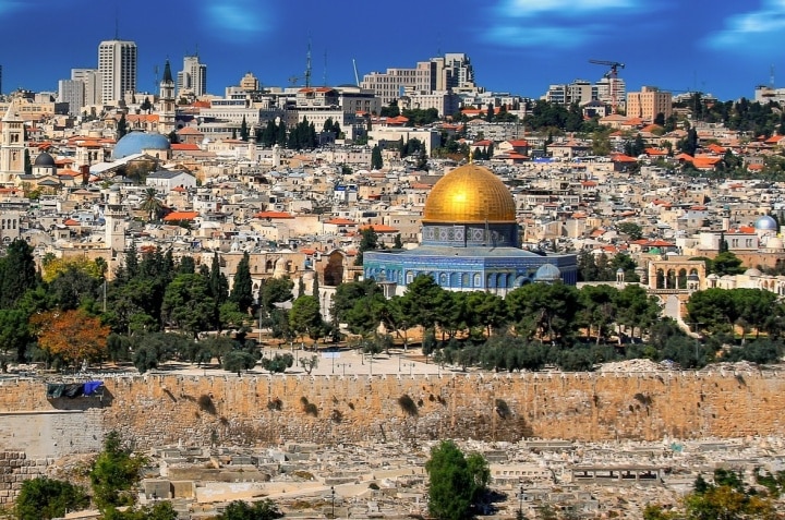 Jerusalé, cidade santa na região da Palestina, no Oriente Médio - foto Wikimedia