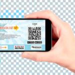 Carimbando com QR Code o passaporte eletrônico da Rota da Luz