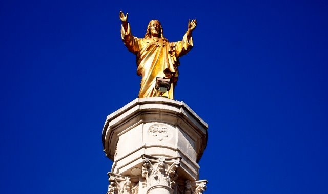 Monumento ao Sagrado Coração de Jesus, no Santuário de Fátima, Portugal