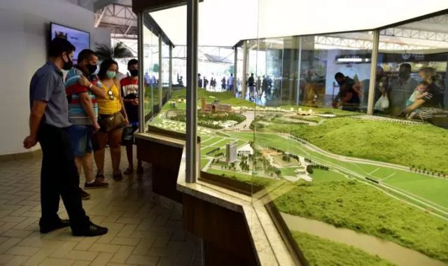A nova maquete do Santuário Nacional de Aparecida tem grandes dimensões - foto Thiago Leon