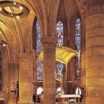 Interior da Colegiata de Roncesvalles, Navarra, Espanha - divugação