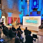Palestra durante o Congresso Internacional de Turismo Religioso e Sustentável, em Pamplona, Espanha
