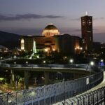 Santuário de Aparecida visto à noite - foto Thiago Lreon - Santuário Nacional