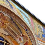 Detalhe dos mosaicos da Fachada Norte do Santuário de Aparecida