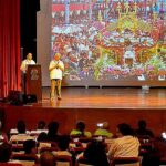 Palestra sobre o Santuário Basílica Señor de los Milagros de Buga durante o Congresso Internacional de Turismo Religioso e Sustentável na Colõmbia