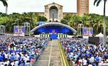 Missa Campal durante a 15ª Romaria Nacional do Terço dos Homens em Aparecida - Santuário Nacional