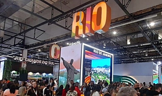 Stand do estado do Rio de Janeiro na feira WTM Latin America 2024 - divulgação Prefeitura Municipal de Quissamã
