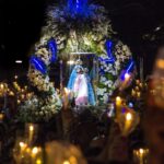 Festa da Penha - Imagem de NS da Penha na Romaria dos Homens - Vitória, ES - foto Zanete Dadalto