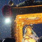 Imagem de Nossa Senhora da Piedade em procissão em Espírito Santo, no Rio Grande do Norte.