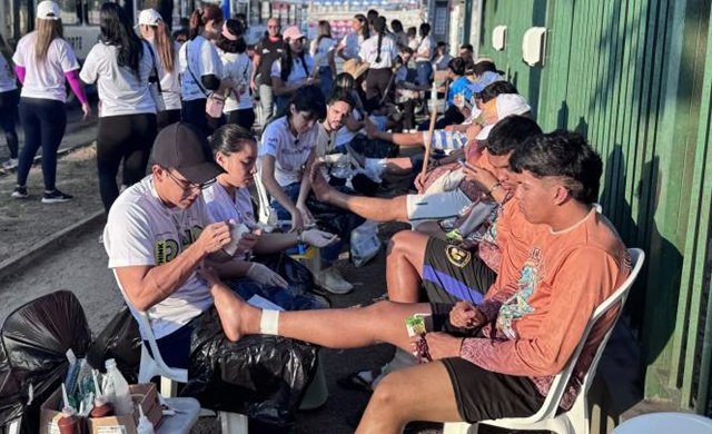 Atendimento a romeiros durante o Círio de Nazaré - Agência Pará