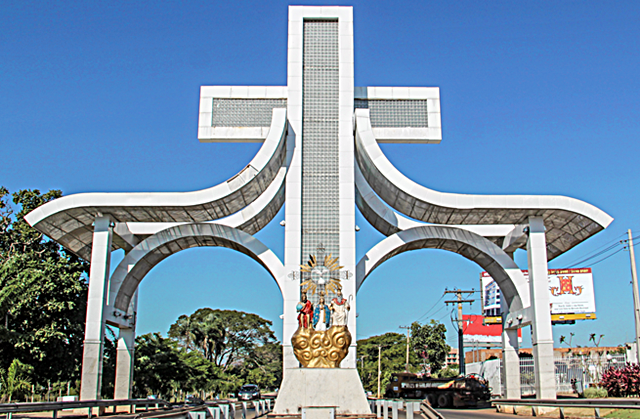 Portal de entrada de Trindade, Goiás - divulgação