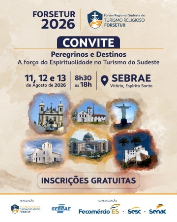 Fórum Regional Sudeste de Turismo Religioso 2016 em Vitória, ES.